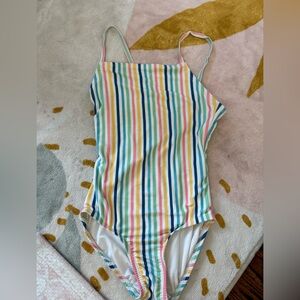 Old Navy Multicolor Striped Swimsuit